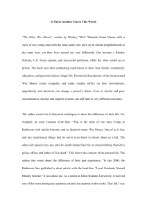 Is There Another You in This World: Analysis of The Other Wes Moore