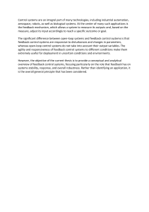 Feedback Control Systems: Thesis Overview