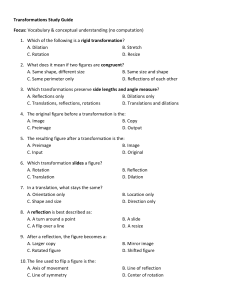 Transformations Study Guide: Geometry Questions