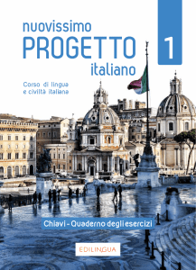 nuovissimo Progetto italiano 1 Chiavi - Quaderno degli esercizi