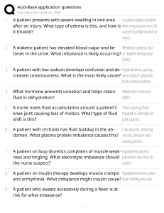 Acid-Base Application Questions Study Guide
