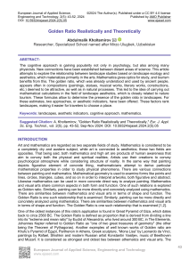 Golden Ratio: Realistic and Theoretical Analysis