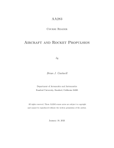 Aircraft and Rocket Propulsion Course Reader