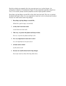 Reciclaje para ni&ntilde;os: Aprende a proteger el planeta