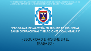 An&aacute;lisis de Accidentes Laborales - Seguridad e Higiene en el Trabajo