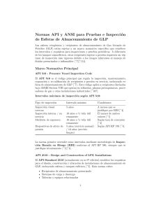 Normas API y ANSI para Inspecci&oacute;n de Esferas GLP
