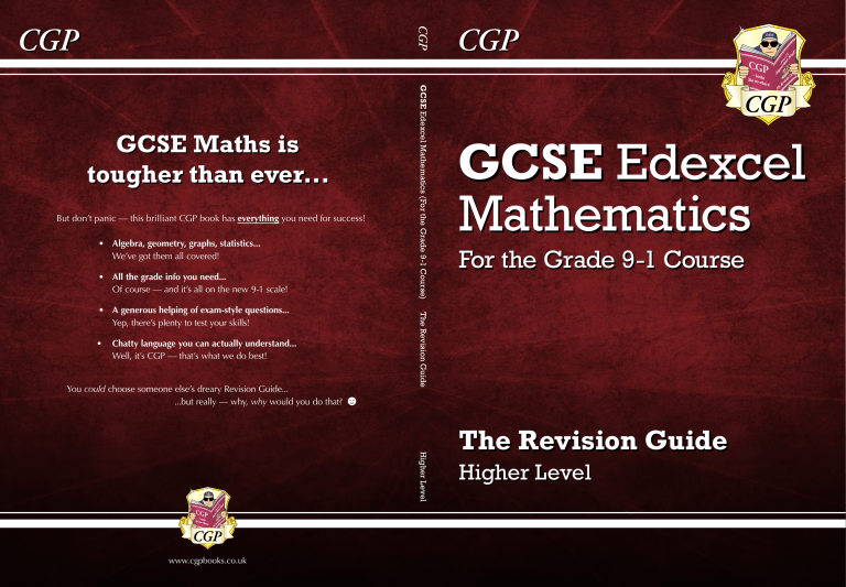 GCSE Edexcel Maths Revision Guide Higher Level