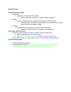 Dyeing Process Steps and Environmental Impact
