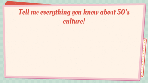 1950s Culture: History, Trends, and Society