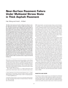 Near-Surface Pavement Failure in Thick Asphalt Pavement