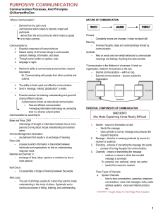 Purposive Communication: Processes and Principles