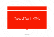 Types of HTML Tags: Container vs Empty Tags
