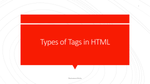 Types of HTML Tags: Container vs Empty Tags