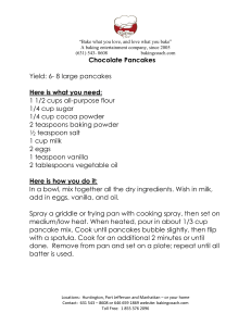Chocolate Pancakes Recipe | Baking Coach