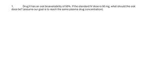Pharmacokinetics Practice Questions: Drug Dosing Calculations