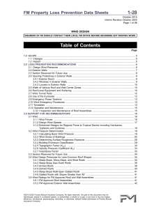 FM Wind Design Data Sheet: Property Loss Prevention Guidelines