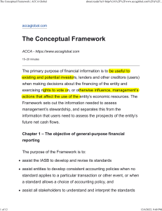 ACCA Conceptual Framework Guide