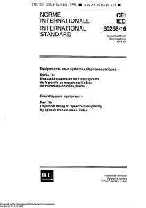 IEC 60268-16:1998 Standard