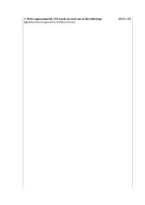 Political Science Exam Questions: Theories & Indian Constitution