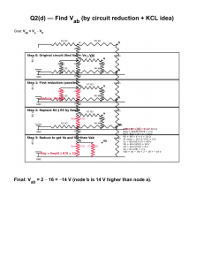 Finding Vab: Circuit Reduction & KCL