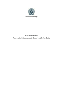 How to Manifest: Rewiring Subconscious with Astrology