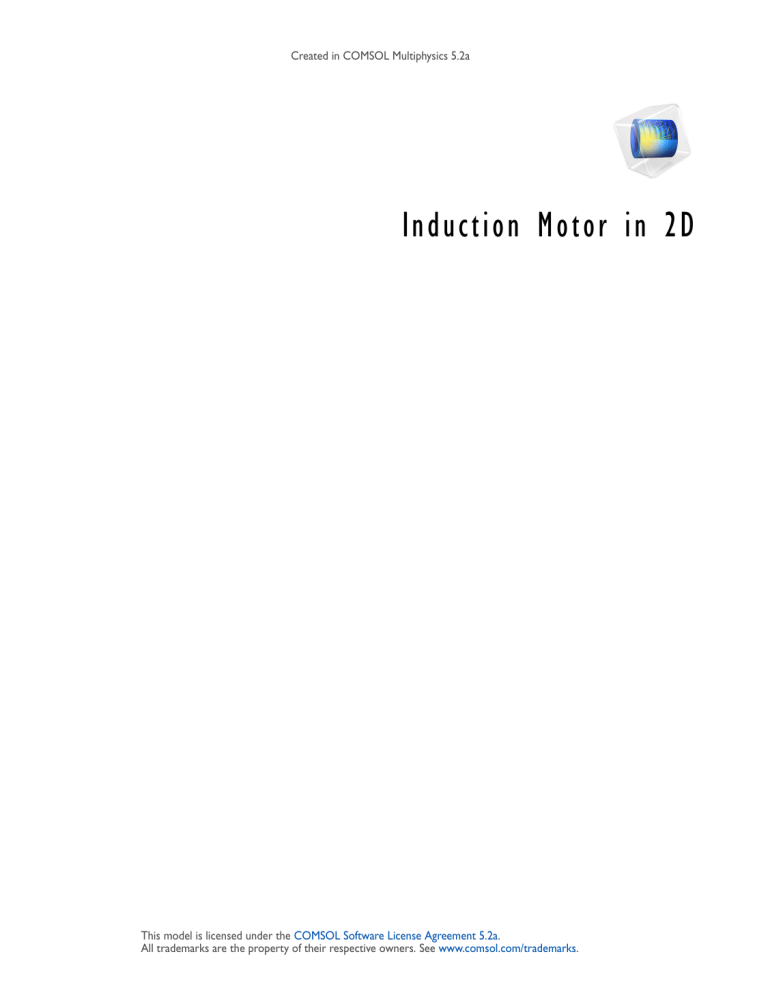 Induction Motor 2D Model in COMSOL Multiphysics