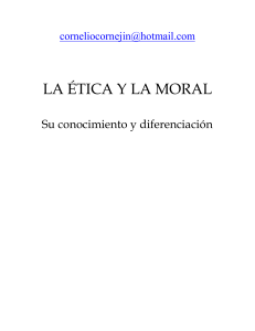 &Eacute;tica y Moral: Conocimiento y Diferenciaci&oacute;n