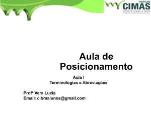 Radiographic Positioning Lesson - Terminologies and Abbreviations