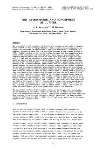 Jupiter's Atmosphere and Ionosphere: Voyager Mission Findings