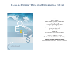 Escala OEES: Eficacia y Eficiencia Organizacional