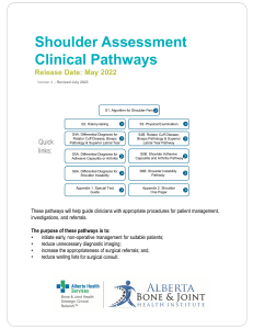 Shoulder Assessment Clinical Pathways