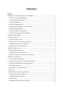 Theorema's: Theoremen en Concepten in Lineaire Algebra