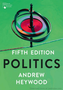 Politics 5th Edition Textbook by Andrew Heywood