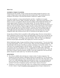 George Vazquez Pizza Venture Case Study