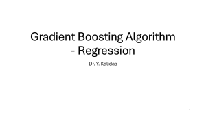 Algoritmo de Gradient Boosting - Regresi&oacute;n