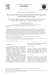 Multi-scale Curvature Analysis & Fatigue Limit Correlation in Milled Steel