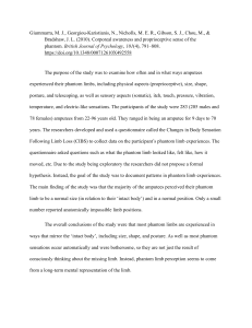 Phantom Limb Experiences: A Study on Proprioception and Body Awareness