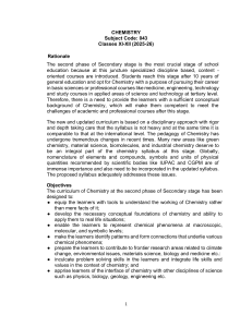 NCERT Chemistry Syllabus Class 11-12 2025-26