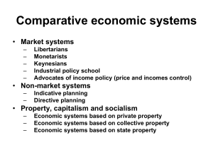 Comparative Economic Systems: Market vs Non-Market Systems