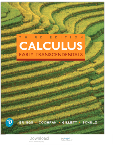 Calculus: Early Transcendentals (3rd Ed) Textbook