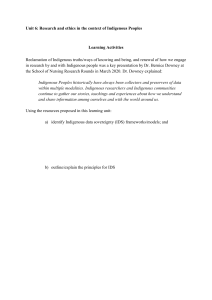 Unit 6: Research Ethics & Indigenous Peoples