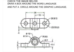 Mechanical Engineering Technical Drawing with Dimensions