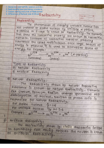 Radioactivity: Definition, Types, and Examples