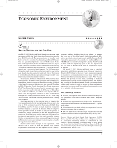 Brazil, Mexico, and the Car War: Trade Agreement Case Study