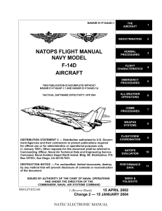 NATOPS Flight Manual F-14D Aircraft Carrier Procedures