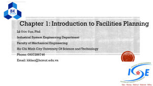 Chapter 1: Introduction to Facilities Planning