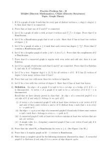 Graph Theory Practice Problems