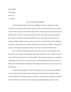 Analysis of The Yellow Wallpaper: Voice and Rebellion