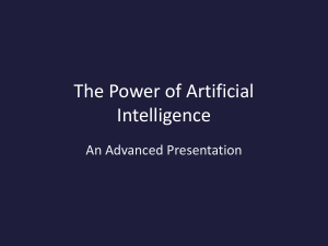 The Power of Artificial Intelligence: An Advanced Presentation