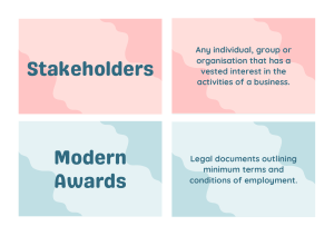 Business Terms Glossary: Stakeholders, Modern Awards, Labour Market